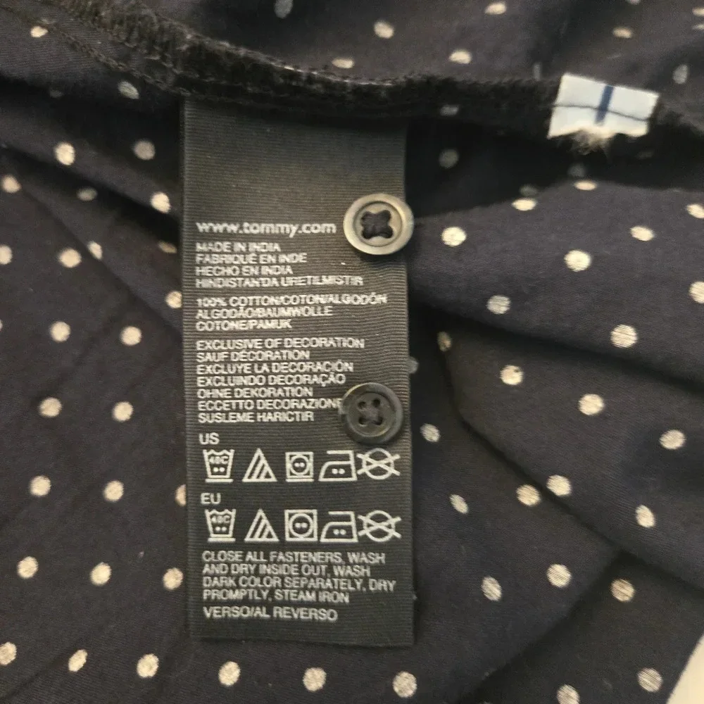 Tommy Hilfiger Relaxed Fit Mem's Polka Dot button-down shirt size XL